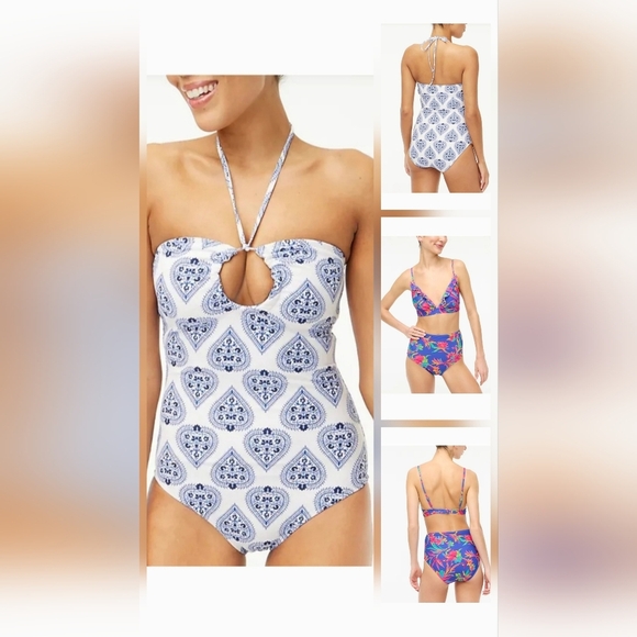 J. Crew - 2 Swimsuits - (1) Bikini & (1) Full Piece- NWT - Picture 1 of 14